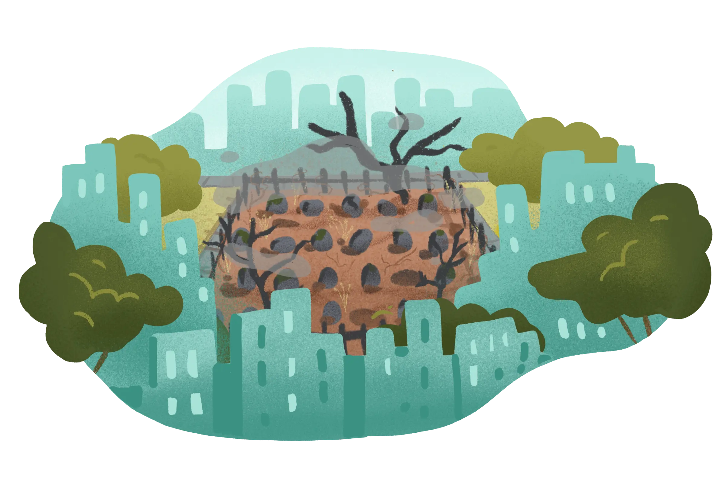 Wasteful Traditional Cemetery: A solemn resting place lacking sustainability, calling for eco-friendly alternatives and green practices